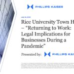 Returning to Work: Legal Implications for Businesses During A Pandemic