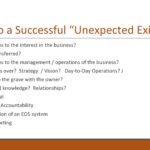Keys to a Successful "Unexpected Exit" Plan